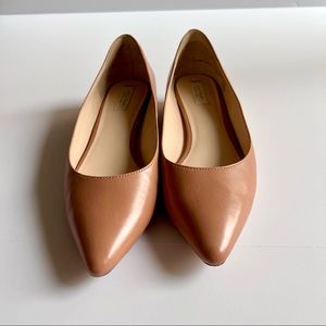 Cole Haan Vesta Skimmer Leather Pump Pointed Toes. Flats. 6 1/2 B